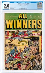 ALL WINNERS COMICS #16 SUMMER 1945 CGC 2.0 GOOD.