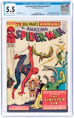 AMAZING SPIDER-MAN ANNUAL #1 1964 CGC 5.5 FINE- (FIRST SINISTER SIX).