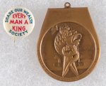 HUEY LONG "EVERY MAN A KING" AND KINGFISH MEDAL.