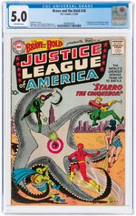 BRAVE AND THE BOLD #28 FEBRUARY-MARCH 1960 CGC 5.0 VG/FINE (FIRST JUSTICE LEAGUE OF AMERICA & STARRO).