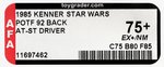 STAR WARS: THE POWER OF THE FORCE (1985) - AT-ST DRIVER 92 BACK AFA 75+ EX+/NM (CLEAR BLISTER).