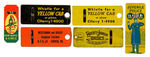 YELLOW CAB/POLL PARROT/TRACTOR/POLICE TIN WHISTLES.