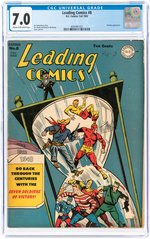 LEADING COMICS #8 FALL 1943 CGC 7.0 FINE/VF.