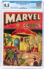 MARVEL MYSTERY COMICS #37 NOVEMBER 1942 CGC 4.5 VG+.