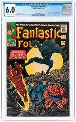 FANTASTIC FOUR #52 JULY 1966 CGC 6.0 FINE (FIRST BLACK PANTHER).