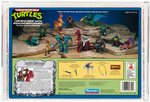 TEENAGE MUTANT NINJA TURTLES (1994) CAVE-BEAST BEBOP & BODACIOUS BRONTOSAURUS 2-PACK AFA 70 EX+.