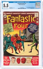 FANTASTIC FOUR #11 FEBRUARY 1963 CGC 5.5 FINE- (FIRST IMPOSSIBLE MAN).