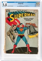 SUPERMAN #26 JANUARY-FEBRUARY 1944 CGC 1.5 FAIR/GOOD.