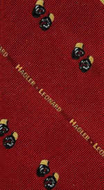 "HAGLER-LEONARD-SUPER FIGHT 4/6/87" SILK NECKTIE.