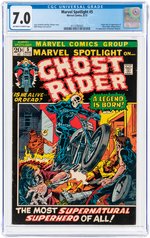 MARVEL SPOTLIGHT #5 AUGUST 1972 CGC 7.0 FINE/VF (FIRST GHOST RIDER).