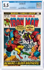 IRON MAN #55 FEBRUARY 1973 CGC 5.5 FINE- (FIRST THANOS, DRAX THE DESTROYER & STARFOX).