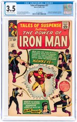 TALES OF SUSPENSE #57 SEPTEMBER 1964 CGC 3.5 VG- (FIRST HAWKEYE).