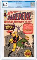 DAREDEVIL #4 OCTOBER 1964 CGC 6.0 FINE (FIRST PURPLE MAN).