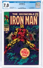 IRON MAN #1 MAY 1968 CGC 7.0 FINE/VF.