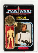 STAR WARS: THE POWER OF THE FORCE (1985) - LUKE SKYWALKER (IMPERIAL STORMTROOPER OUTFIT) 92 BACK AFA 80+ Y-NM DISPLAY (KENNER EMPLOYEE OWNED).