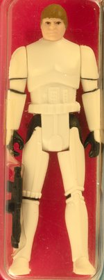 STAR WARS: THE POWER OF THE FORCE (1985) - LUKE SKYWALKER (IMPERIAL STORMTROOPER OUTFIT) 92 BACK AFA 80+ Y-NM DISPLAY (KENNER EMPLOYEE OWNED).