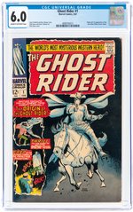 GHOST RIDER #1 FEBRUARY 1967 CGC 6.0 FINE (FIRST GHOST RIDER - CARTER SLADE).