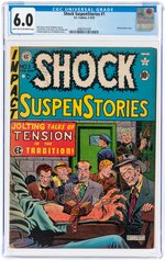 SHOCK SUSPENSTORIES #1 FEBRUARY-MARCH 1952 CGC 6.0 FINE.