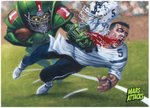 MARS ATTACKS OCCUPATION - BLOOD BOWL TOPPS TRADING CARD (2015) ORIGINAL ART BY RALPH HORSLEY.