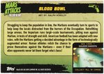 MARS ATTACKS OCCUPATION - BLOOD BOWL TOPPS TRADING CARD (2015) ORIGINAL ART BY RALPH HORSLEY.