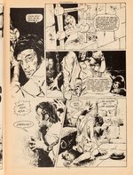 SOS #38 SPANISH HORROR COMIC BOOK COVER ORIGINAL ART.