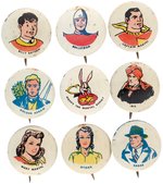 CAPT. MARVEL AND OTHER FAWCETT COMIC BOOK CHARACTERS NEAR FULL 1946 SET.