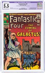 FANTASTIC FOUR #48 MARCH 1966 CGC RESTORED 4.0 SLIGHT/MOD. (C-2) FINE- (FIRST SILVER SURFER & GALACTUS).