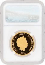 2014 1 OZ. NIUE $200 GOLD DISNEY CHARACTERS DAISY DUCK NGC PF70 ULTRA CAMEO PROOF.