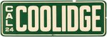 COOLIDGE "CAL 24" RARE 1924 CALIFORNIA CAMPAIGN CAR WINDOW DECAL.