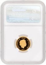 2014 .25 OZ. NIUE $25 GOLD DISNEY CHARACTERS MICKEY MOUSE NGC PF70 ULTRA CAMEO PROOF.