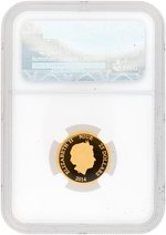 2014 .25 OZ. NIUE $25 GOLD DISNEY CHARACTERS DAISY DUCK NGC PF70 ULTRA CAMEO PROOF.