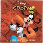 2014 .25 OZ. NIUE $25 GOLD DISNEY CHARACTERS GOOFY NGC PF70 ULTRA CAMEO PROOF.