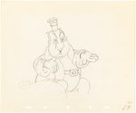 DONALD DUCK - THE AUTOGRAPH HOUND PRODUCTION DRAWING ORIGINAL ART (GRETA GARBO & CLARK GABLE).