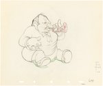 SILLY SYMPHONIES - MOTHER GOOSE GOES HOLLYWOOD PRODUCTION DRAWING ORIGINAL ART PAIR & STILL (EDWARD G. ROBINSON, GRETA GARBO & WALLACE BEERY).