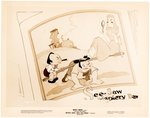 SILLY SYMPHONIES - MOTHER GOOSE GOES HOLLYWOOD PRODUCTION DRAWING ORIGINAL ART PAIR & STILL (EDWARD G. ROBINSON, GRETA GARBO & WALLACE BEERY).