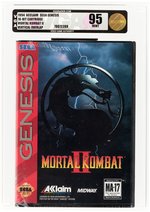 SEGA GENESIS (1994) MORTAL KOMBAT II VGA 95 MINT (VERTICAL OVERLAP). (NONE GRADED HIGHER)