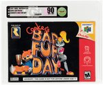 NINTENDO N64 (2001) CONKER'S BAD FUR DAY RARE VGA 90 NM+/MINT.