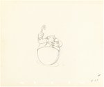 SILLY SYMPHONIES - MOTHER GOOSE GOES HOLLYWOOD PRODUCTION DRAWING ORIGINAL ART TRIO & STILL (W.C. FIELDS & CHARLIE McCARTHY).