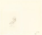 SILLY SYMPHONIES - MOTHER GOOSE GOES HOLLYWOOD PRODUCTION DRAWING ORIGINAL ART TRIO & STILL (W.C. FIELDS & CHARLIE McCARTHY).