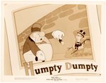 SILLY SYMPHONIES - MOTHER GOOSE GOES HOLLYWOOD PRODUCTION DRAWING ORIGINAL ART TRIO & STILL (W.C. FIELDS & CHARLIE McCARTHY).