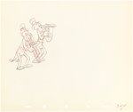 SILLY SYMPHONIES - MOTHER GOOSE GOES HOLLYWOOD PRODUCTION DRAWING ORIGINAL ART LOT (CAB CALLOWAY & BAND).