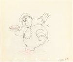 SILLY SYMPHONIES - MOTHER GOOSE GOES HOLLYWOOD PRODUCTION DRAWING ORIGINAL ART PAIR & MODEL SHEET (LAUREL & HARDY).