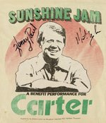 JIMMY CARTER/SUNSHINE JAM BAND MEMBERS SIGNED T-SHIRT.