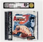 PLAYSTATION PS ONE (1999) STREET FIGHTER ALPHA 3 (BLACK LABEL) VGA 85+ NM+.