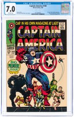 CAPTAIN AMERICA #100 APRIL 1968 CGC 7.0 FINE/VF.