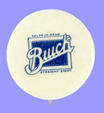 "BUICK/VALVE IN HEAD/STRAIGHT EIGHT" EARLY LOGO BUTTON