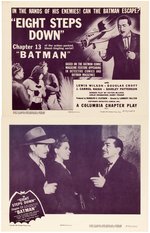 BATMAN 1954 MOVIE SERIAL RE-RELEASE (5) DIFFERENT LOBBY CARD SETS (20 IN TOTAL).