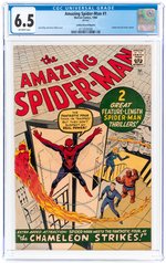 AMAZING SPIDER-MAN #1 GOLDEN RECORD REPRINT 1966 CGC 6.5 FINE+.