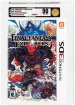 NINTENDO 3DS (2016) FINAL FANTASY EXPLORERS COLLECTOR'S EDITION VGA 90 NM+/MINT.