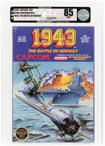 NINTENDO NES (1988) 1943: THE BATTLE OF MIDWAY (BLACK NINTENDO SEAL) VGA 85 NM+.